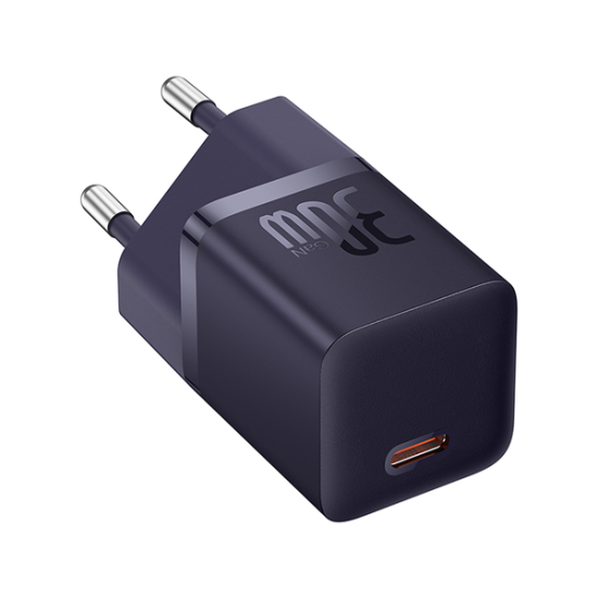 Baseus GaN5 Fast Charger 1C 30W EU Purple Baseus GaN5 Fast Charger 1C 30W EU Purple