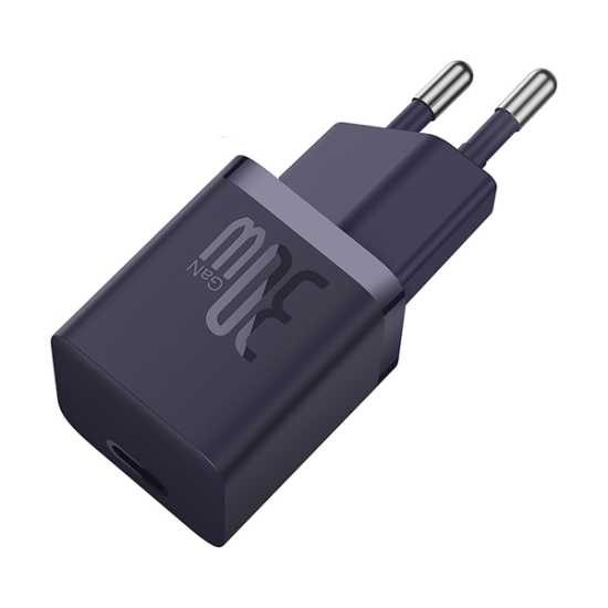 Baseus GaN5 Fast Charger 1C 30W EU Purple Baseus GaN5 Fast Charger 1C 30W EU Purple