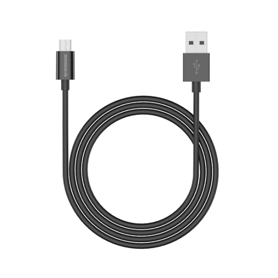 Riversong Cable USB to Micro USB 3A Lotus 08 1.2m Black Riversong Cable USB to Micro USB 3A Lotus 08 1.2m Black