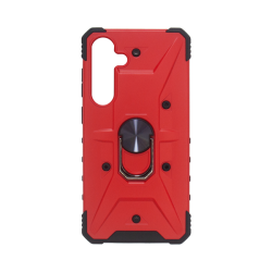 Vivid Ring Rugged Armor Case Samsung Galaxy S24+ Red