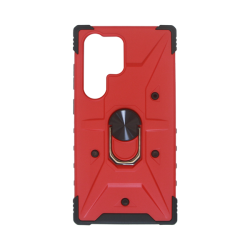 Vivid Ring Rugged Armor Case Samsung Galaxy S24 Ultra Red