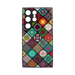 Vivid Ethnic Style Case Samsung Galaxy S24 Ultra Red
