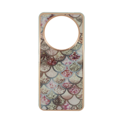 Vivid Mermaid Scale Silicone Case Redmi A3 Rose Gold