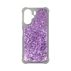 Vivid Liquid Glitter Case Redmi 13C Purple