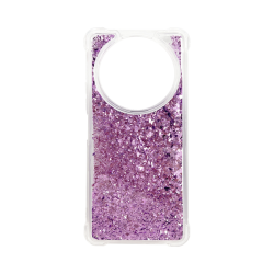 Vivid Liquid Glitter Case Redmi A3 Purple