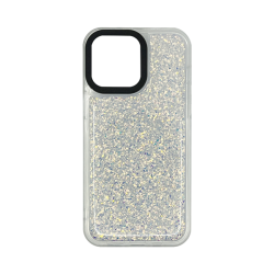 Vivid Glitter Shine Case Apple iPhone 14 Pro Silver