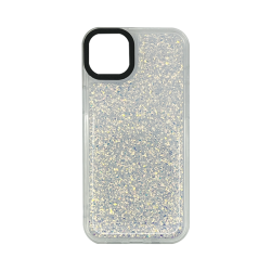 Vivid Glitter Shine Case Apple iPhone 15 Plus Silver