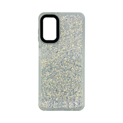 Vivid Glitter Shine Case Samsung Galaxy A04s Silver