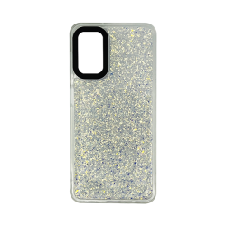 Vivid Glitter Shine Case Samsung Galaxy A13 5G Silver