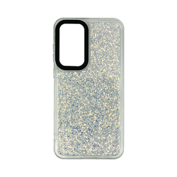 Vivid Glitter Shine Case Samsung Galaxy A35 5G Silver