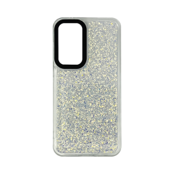 Vivid Glitter Shine Case Samsung Galaxy A55 5G Silver