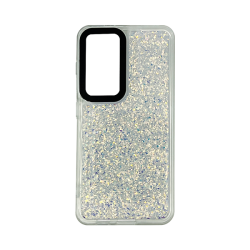 Vivid Glitter Shine Case Samsung Galaxy S24 Silver