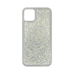 Vivid Magsafe Glitter Shine Case Apple iPhone 11 Pro Max Silver