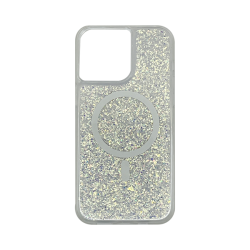 Vivid Magsafe Glitter Shine Case Apple iPhone 15 Pro Max Silver Vivid Magsafe Glitter Shine Case Apple iPhone 15 Pro Max Silver