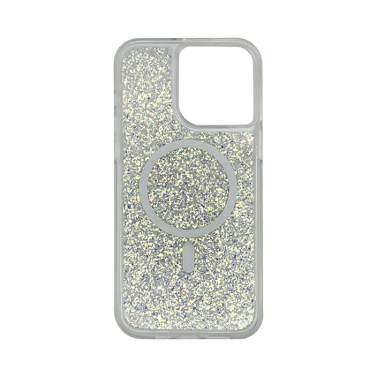 Vivid Magsafe Glitter Shine Case Apple iPhone 15 Pro Max Silver Vivid Magsafe Glitter Shine Case Apple iPhone 15 Pro Max Silver