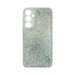 Vivid Liquid Glitter Case Samsung Galaxy A15 4G/5G Silver