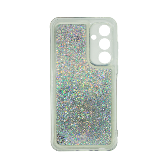 Vivid Liquid Glitter Case Samsung Galaxy A15 4G/5G Silver