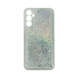 Vivid Liquid Glitter Case Samsung Galaxy A25 5G Silver