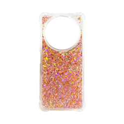 Vivid Liquid Glitter Case Redmi A3 Rose Gold