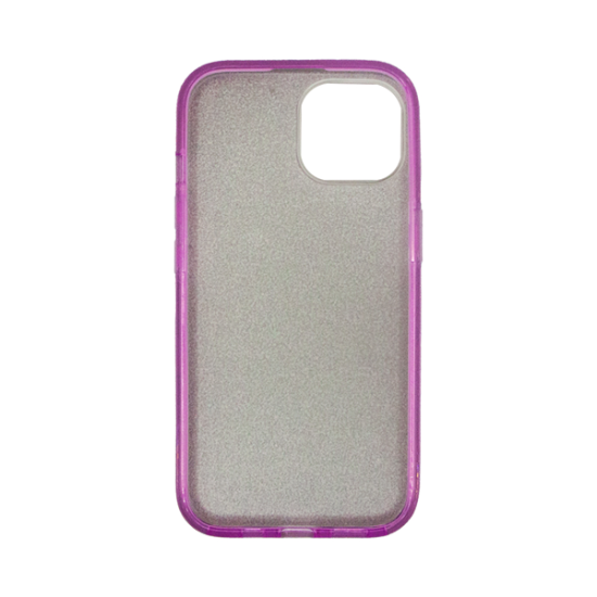 Vivid Glitter Shine Plastic Hard Case Apple iPhone 15 Purple