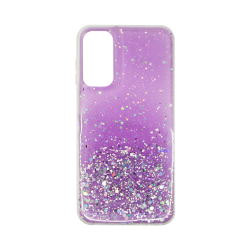 Vivid Liquid Glitter Case Samsung Galaxy S24 Ultra Purple/Multicolor