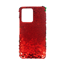 Vivid Sequin Case Redmi 13C Red