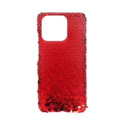 Vivid Sequin Case Xiaomi Redmi 12C Red