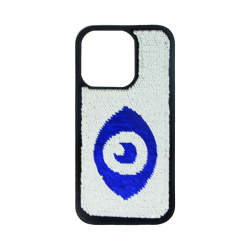 Vivid Sequin Case Apple iPhone 14 Pro Silver/Blue