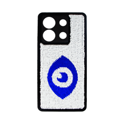 Vivid Sequin Case Redmi Note 13 5G Silver/Blue