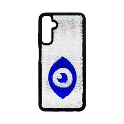 Vivid Sequin Case Samsung Galaxy A05s Silver/Blue