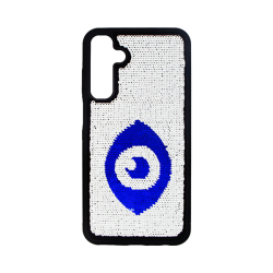 Vivid Sequin Case Samsung Galaxy A25 5G Silver/Blue