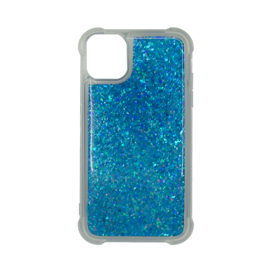 Vivid Liquid Glitter Case Apple iPhone 11 Blue Vivid Liquid Glitter Case Apple iPhone 11 Blue