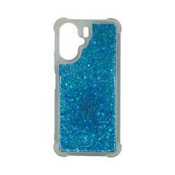 Vivid Liquid Glitter Case Redmi 13C Blue