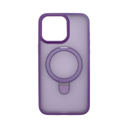 Vivid Magsafe Ring Stand PC Case Apple iPhone 15 Plus Purple