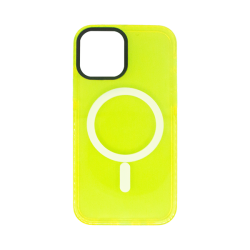 Vivid Magsafe Silicone Case Apple iPhone 12/12 Pro Yellow