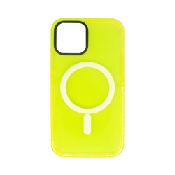 Vivid Magsafe Silicone Case Apple iPhone 14 Yellow
