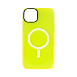 Vivid Magsafe Silicone Case Apple iPhone 15 Plus Yellow