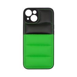 Vivid Puffer Back Cover Apple iPhone 14 Green/Black