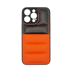 Vivid Puffer Back Cover Apple iPhone 15 Pro Orange/Black