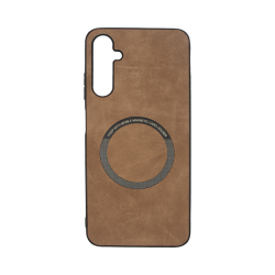 Vivid Magsafe Wooden Pattern Case Samsung Galaxy A35 5G Brown