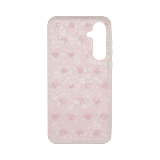 Vivid Heart Glitter Case Samsung Galaxy A04s Clear/Red