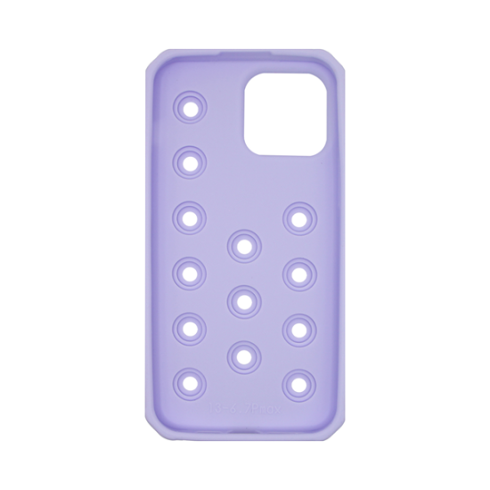 Vivid Silicone Pins Case Apple iPhone 13 Pro Max Purple