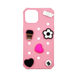 Vivid Silicone Pins Case Apple iPhone 13 Pink Vivid Silicone Pins Case Apple iPhone 13 Pink