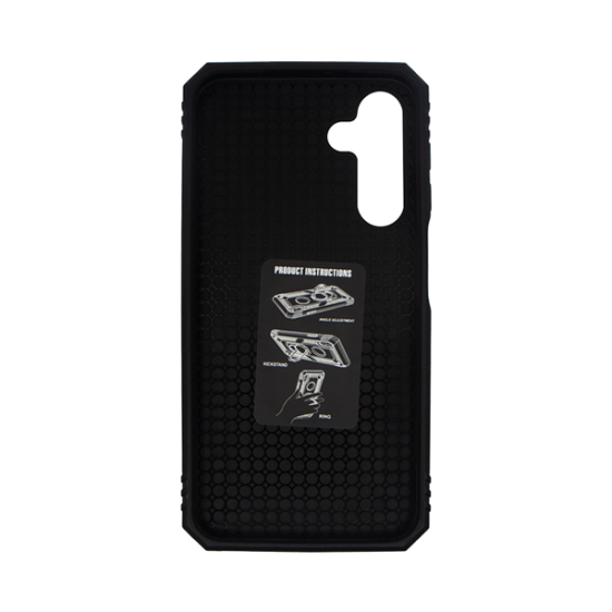 Vivid Ring Rugged Armor Case Samsung Galaxy A15 4G/5G Blue