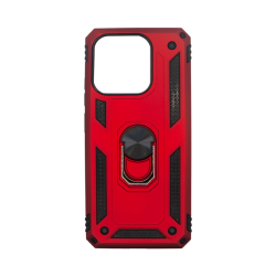 Vivid Ring Rugged Armor Case Xiaomi Redmi 12C Red