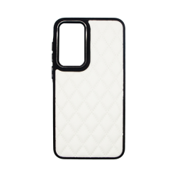 Vivid Diamond Shape PU Leather Case Samsung Galaxy A35 5G White