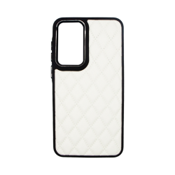 Vivid Diamond Shape PU Leather Case Samsung Galaxy A55 5G White