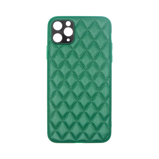 Vivid Diamond Shape PU Leather Case Apple iPhone 11 Pro Max Green Vivid Diamond Shape PU Leather Case Apple iPhone 11 Pro Max Green
