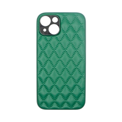 Vivid Diamond Shape PU Leather Case Apple iPhone 14 Green Vivid Diamond Shape PU Leather Case Apple iPhone 14 Green