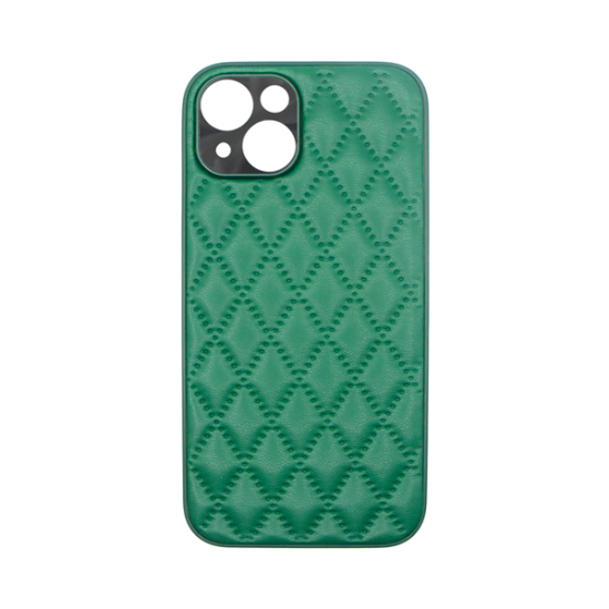 Vivid Diamond Shape PU Leather Case Apple iPhone 14 Green Vivid Diamond Shape PU Leather Case Apple iPhone 14 Green